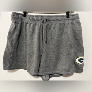 Fanatics Green Bay Packers Grey Women's Shorts Size XL